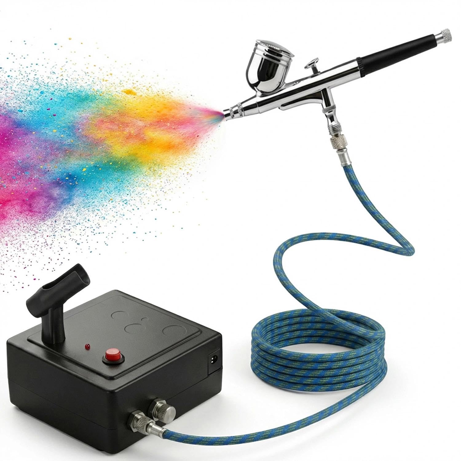 ABEST Dual Action Airbrush Compressor Complete kit Paint Tool for